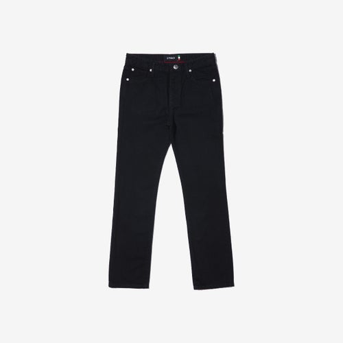 G-FRANCOのレディースジーンズ、SLIM TAPERED（スリムテーパード）Black（ブラック）の正面からの全体図