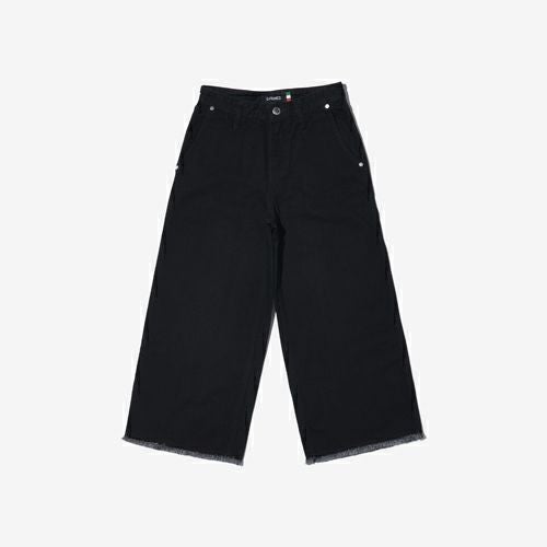 G-FRANCOのレディースジーンズ、WIDE FIT（ワイドフィット）Black（ブラック）の正面からの全体図