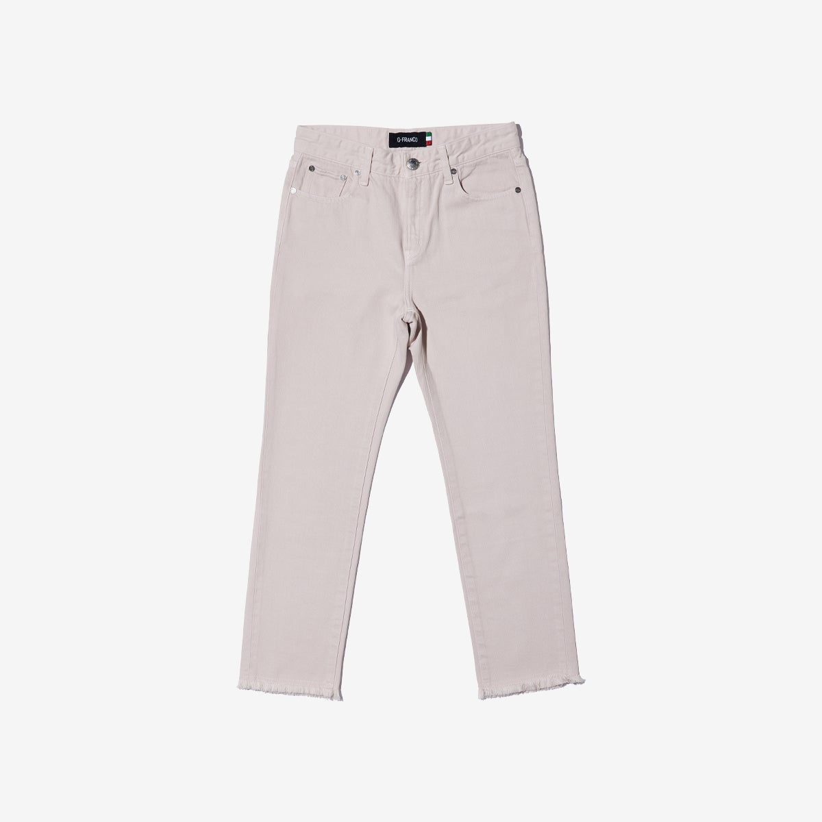 G-FRANCOのレディースジーンズ、COLOR DENIM（カラーデニム）Pink（ピンク）の正面からの全体図