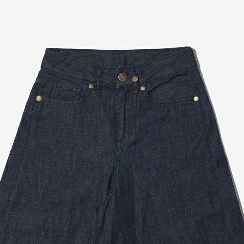 G-FRANCOのレディースジーンズ、DIANA（ディアナ）Indigo（インディゴ）の正面からのアップ