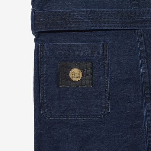 G-FRANCOのレディースデニムジャケット、FLORA（フローラ）Indigo（インディゴ）のポケット周り