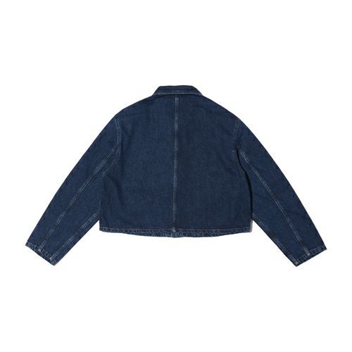 G-FRANCOのレディースデニムジャケット、CERERE（チェレーレ）Indigo（インディゴ）の背面からの全体図