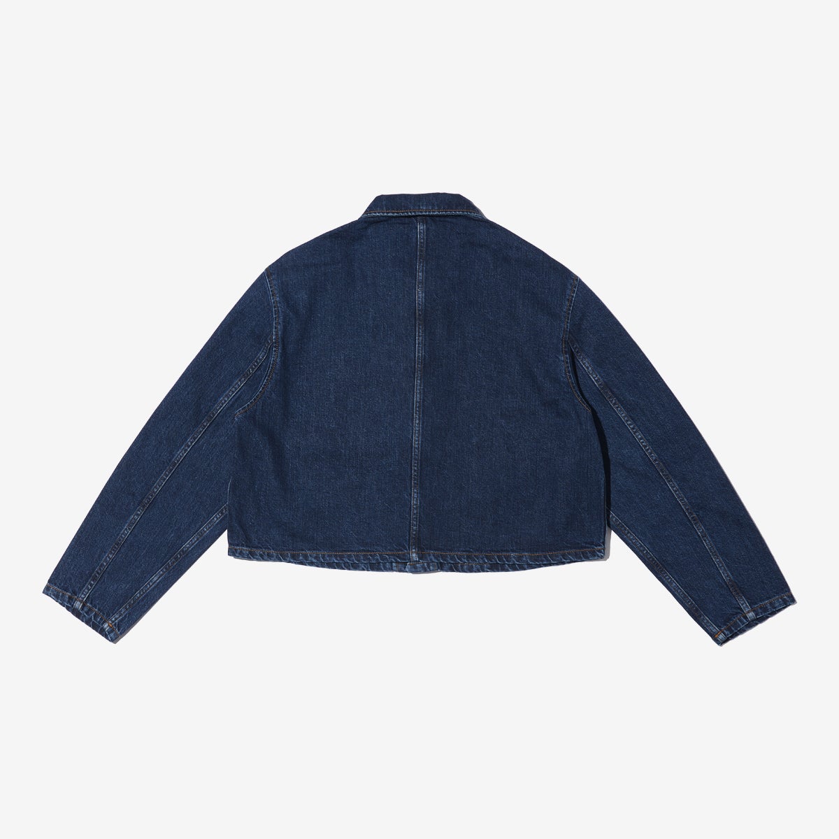 G-FRANCOのレディースデニムジャケット、CERERE（チェレーレ）Indigo（インディゴ）の背面からの全体図