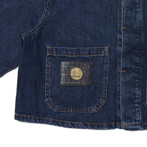 G-FRANCOのレディースデニムジャケット、CERERE（チェレーレ）Indigo（インディゴ）のポケット回り