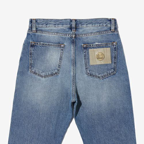 G-FRANCOのレディースジーンズ、VENERE（ヴェネレ）Light Blue（ライトブルー）の背面からのアップ