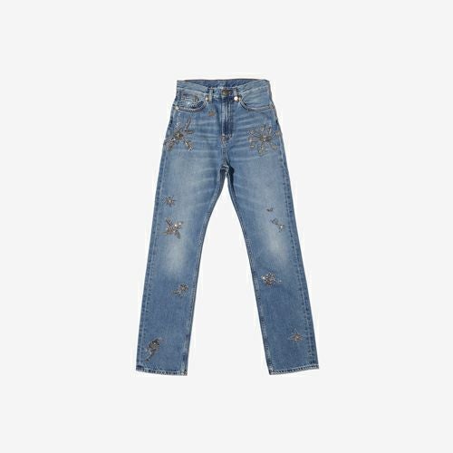 G-FRANCOのレディースジーンズ、VENERE EMB.（ヴェネレ）Light Blue（ライトブルー）の正面からの全体図