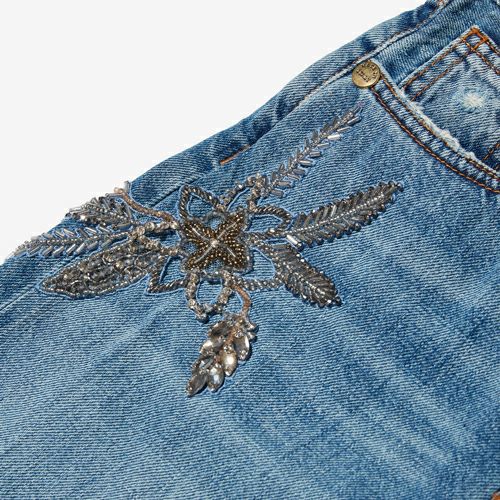 G-FRANCOのレディースジーンズ、VENERE EMB.（ヴェネレ）Light Blue（ライトブルー）の装飾