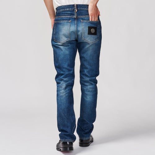 G-FRANCOのメンズジーンズ、GIOVE（ジョーべ）Capri Blue（カプリブルー）の裾