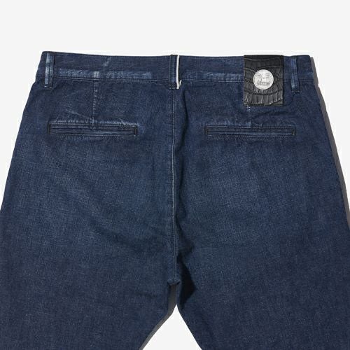 G-FRANCOのメンズジーンズ、APOLLO（アポロ）Pantelleria Blue（パンテッレリアブルー）の背面からのアップ