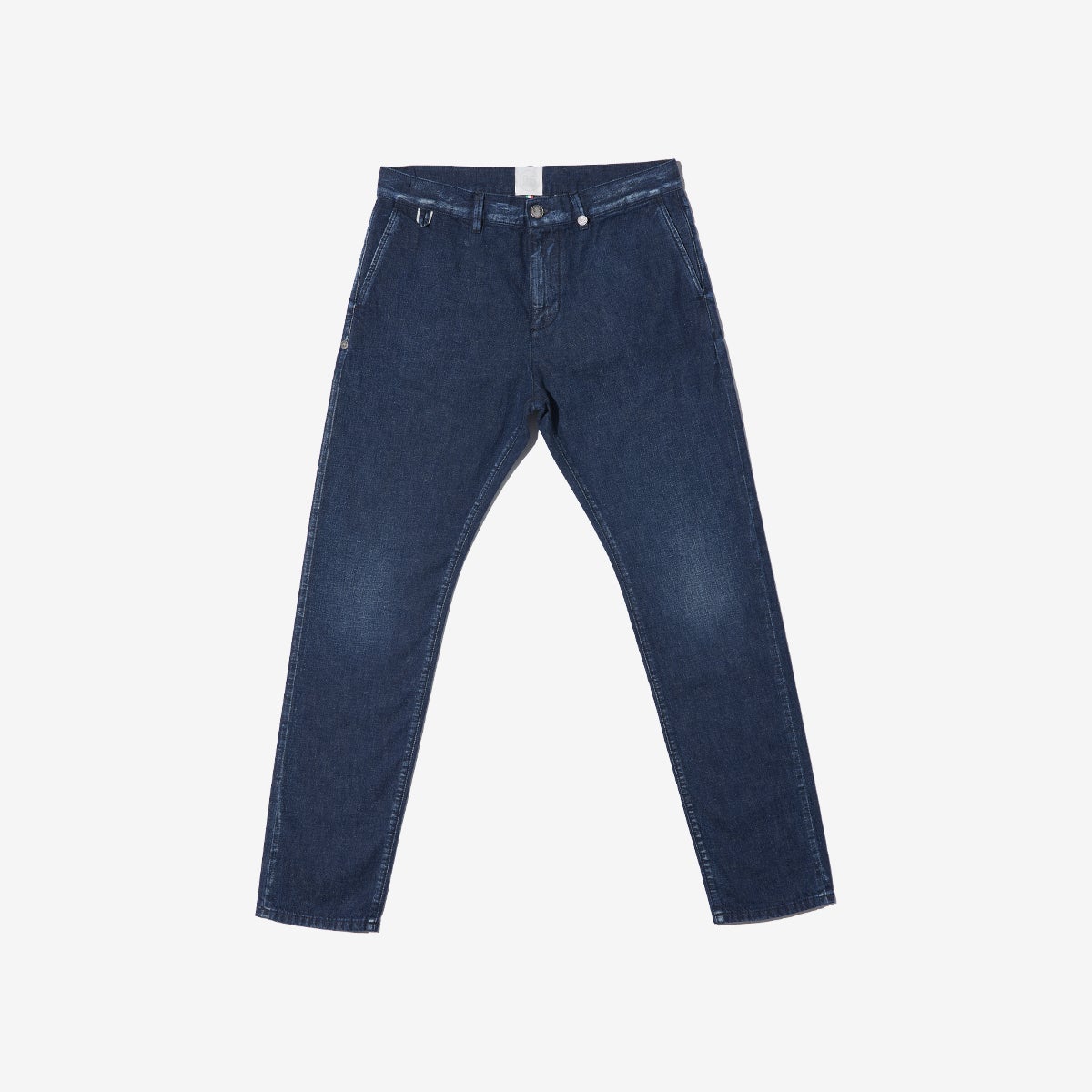 G-FRANCOのメンズジーンズ、APOLLO（アポロ）Pantelleria Blue（パンテッレリアブルー）の背面からのアップ