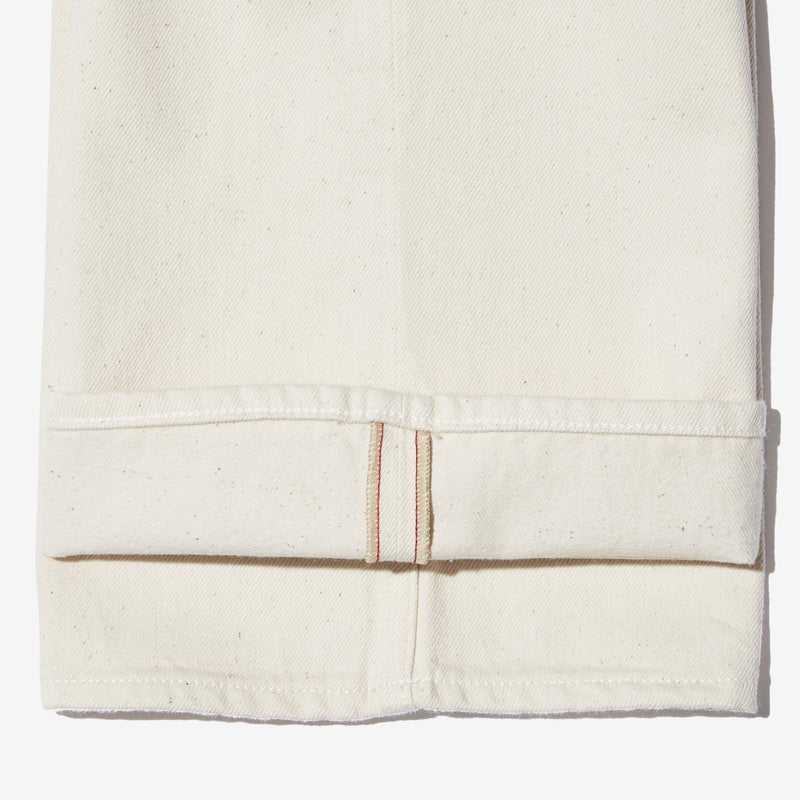 G-FRANCOのレディースジーンズ、ATHENA（アテナ）Beige（ベージュ）の裾