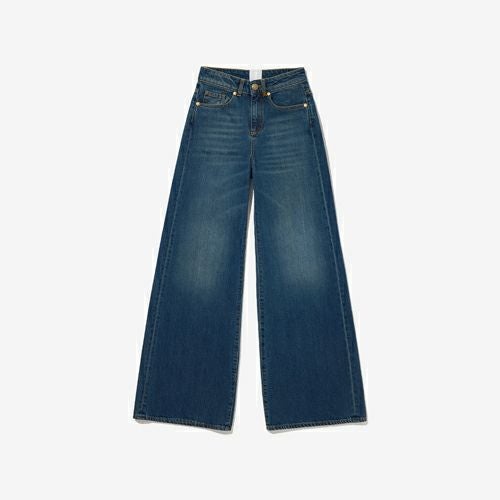 G-FRANCOのレディースジーンズ、VESTA PLUS（ヴェスタプラス）Genova Blue（ジェノヴァブルー）の正面からの全体図