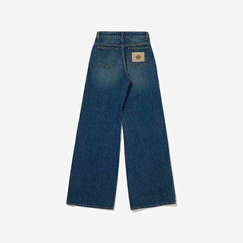 G-FRANCOのレディースジーンズ、VESTA PLUS（ヴェスタプラス）Genova Blue（ジェノヴァブルー）の背面からの全体図