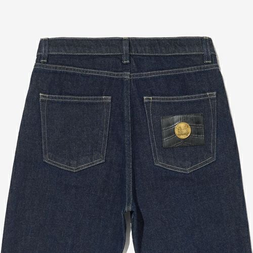 G-FRANCOのレディースジーンズ、VENERE（ヴェネレ）Naples Blue（ナポリブルー）の背面からのアップ