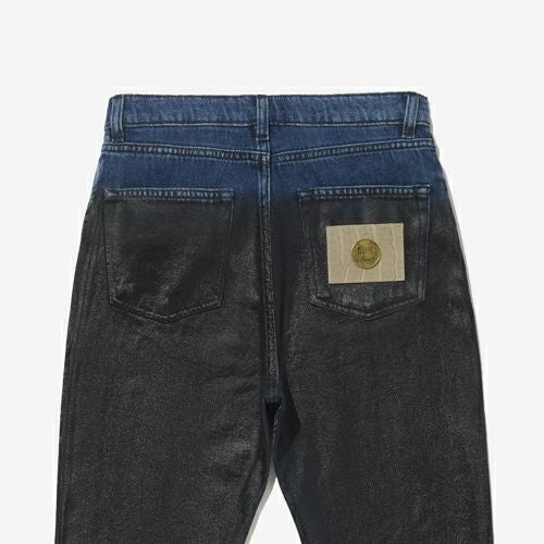 G-FRANCOのレディースジーンズ、MINERVA（ミネルヴァ）Verona Blue（ヴェローナブルー）の背面からのアップ