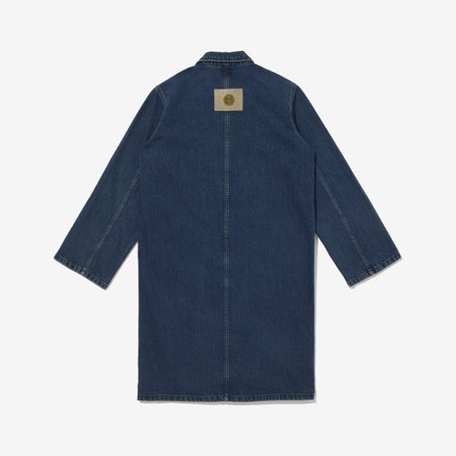 G-FRANCOのレディースデニムジャケット、FORTUNA（フォルトゥーナ）Palermo Blue（パレルモブルー）の背面からの全体図