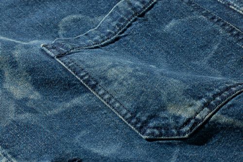 G-FRANCOのレディースデニムジャケット、FORTUNA（フォルトゥーナ）Palermo Blue（パレルモブルー）の生地感