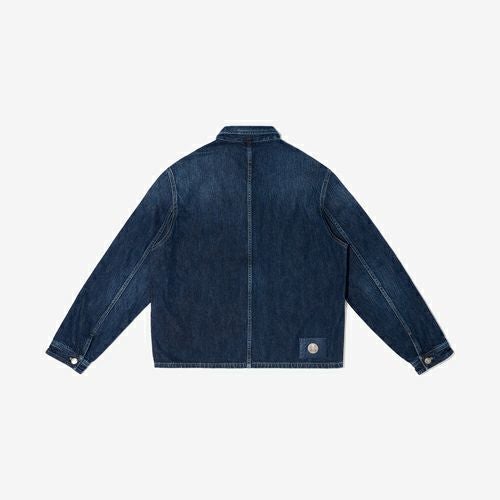 G-FRANCOのメンズデニムジャケット、後からの画像