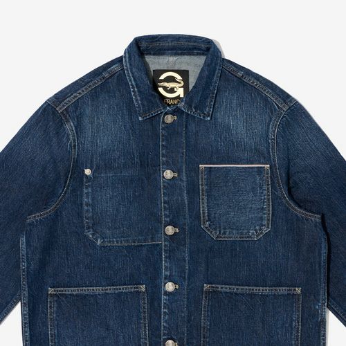 G-FRANCOのメンズデニムジャケット、正面アップの画像