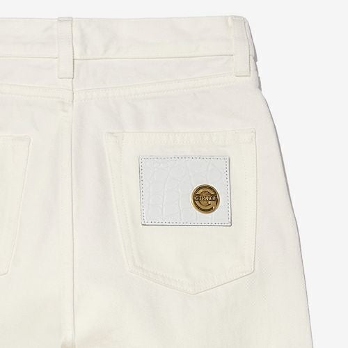 G-FRANCOのウィメンズデニムVENEREベネレの革タグの画像