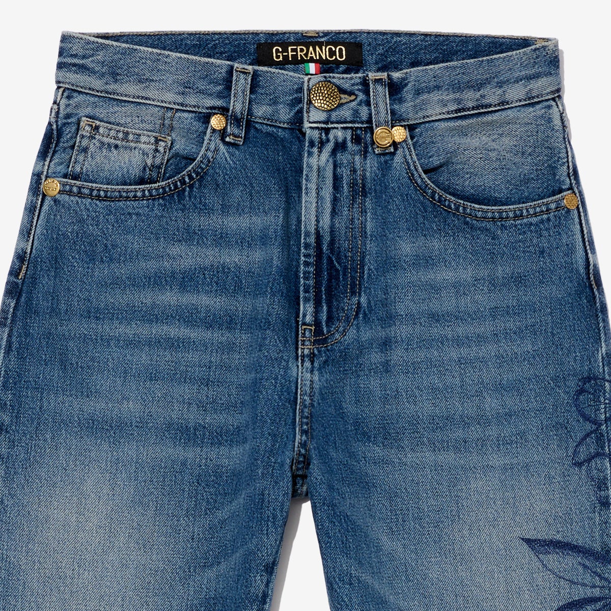 G-FRANCOのウィメンズデニムVENEREベネレの正面アップの画像