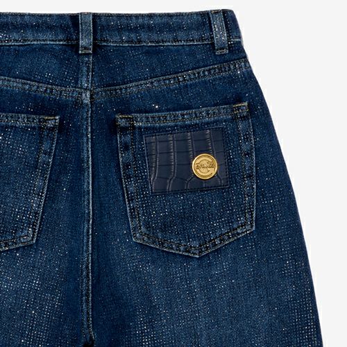 G-FRANCOのウィメンズデニムFATUAファトゥアの革タグの画像