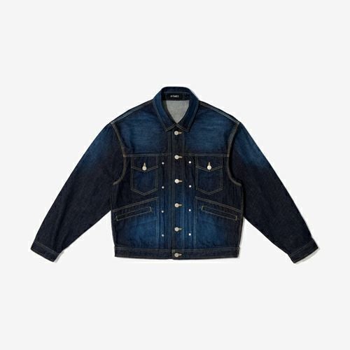 G-FRANCOのメンズデニムジャケットタックジャケットナミの正面からの画像